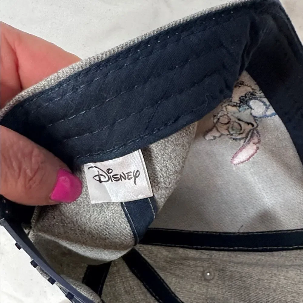 Disney Lilo And Stitch Pineapple Brim Gray and Blue Stitch Baseball Cap.
